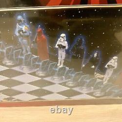 Vintage Star Wars Chess Set 3D Original Trilogy Lucas Film 1999 Boba Fett