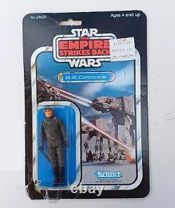 Vintage Star Wars DAMAGED Offerless ESB AT-AT Commander MOC 48 Back Mint on Card