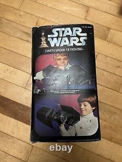Vintage Star Wars Darth Vader Tie Fighter With Original Box & Insert 1977