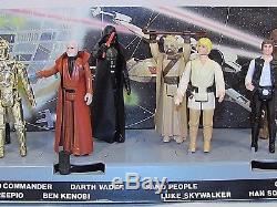 Vintage Star Wars Display Mail Away Stand & First 12 Action Figures Kenner LOOK