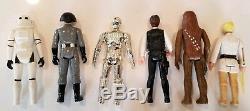 Vintage Star Wars Display Stand 1977 Mail Away & First 12 Action Figures Kenner