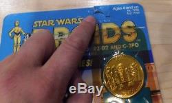 Vintage Star Wars Droids Cartoon R2-D2 Figure & Coin Sealed