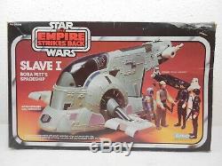 Vintage Star Wars ESB 1981 Slave One Very Nice Fully Functional Complete