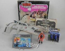 Vintage Star Wars ESB 1981 Snowspeeder withBox Nice Working Light & Sound Kenner