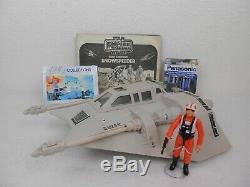 Vintage Star Wars ESB 1981 Snowspeeder withBox Nice Working Light & Sound Kenner