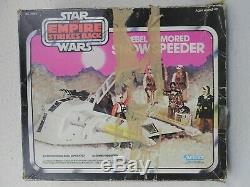 Vintage Star Wars ESB 1981 Snowspeeder withBox Nice Working Light & Sound Kenner