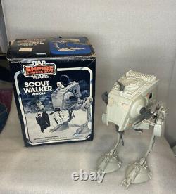 Vintage Star Wars ESB AT-ST Scout Walker Vehicle with the Original Box