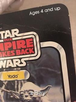 Vintage Star Wars ESB Yoda Kenner 32 Back MOC Orange Snake