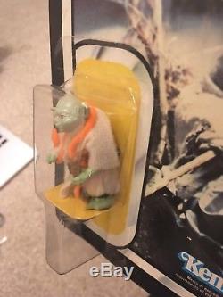 Vintage Star Wars ESB Yoda Kenner 32 Back MOC Orange Snake