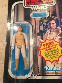Vintage Star Wars Empire Strikes Back ESB Leia Hoth Outfit Cut Bubble Orig Gun