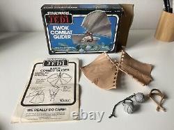 Vintage Star Wars Ewok Combat Glider Plus Logray Very Good Condition