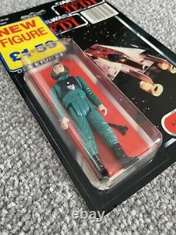 Vintage Star Wars Figure A-Wing Pilot Last 17 Palitoy Tri-Logo Carded MOC
