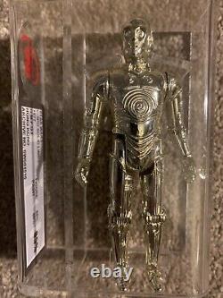 Vintage Star Wars Figure C3PO Solid Limbs UKG 85 AFA CAS C3 P0