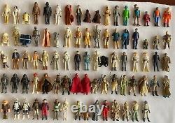 Vintage Star Wars Figure Collection 82 figures Near Complete