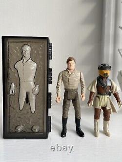 Vintage Star Wars Figure Han Solo Carbonite Last 17 Leia Boushh