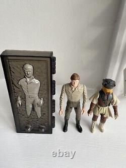 Vintage Star Wars Figure Han Solo Carbonite Last 17 Leia Boushh
