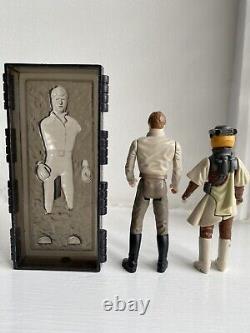 Vintage Star Wars Figure Han Solo Carbonite Last 17 Leia Boushh