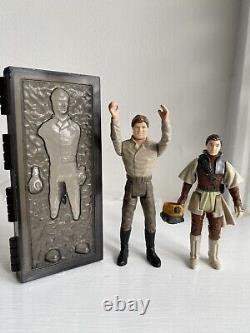 Vintage Star Wars Figure Han Solo Carbonite Last 17 Leia Boushh