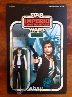 Vintage Star Wars Figure Han Solo Recard ESB 31 Back 1977 NO COO PBP