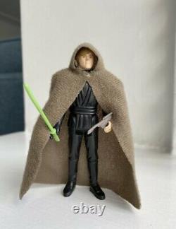 Vintage Star Wars Figure Luke Skywalker Jedi Knight Green Sabre All Original