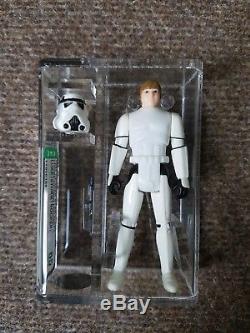 Vintage Star Wars Figure Luke Skywalker Stormtrooper AFA 85 Not UKG