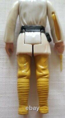 Vintage Star Wars Figure Luke Skywalker farmboy Brown Hair 1977. No Coo