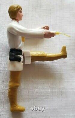 Vintage Star Wars Figure Luke Skywalker farmboy Brown Hair 1977. No Coo