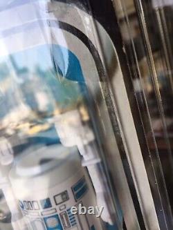Vintage Star Wars Figure R2-D2 12 Back 1977 MOC Signed Kenny Baker COA Original