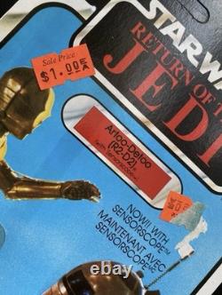 Vintage Star Wars Figure ROTJ R2-D2 MOC Carded Canadian Issue