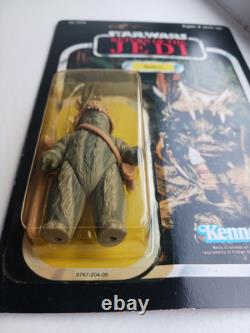 Vintage Star Wars Figure ROTJ Teebo MOC Carded 77 Back