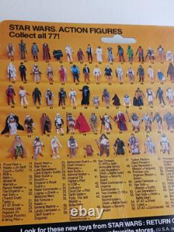 Vintage Star Wars Figure ROTJ Teebo MOC Carded 77 Back