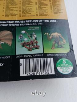 Vintage Star Wars Figure ROTJ Teebo MOC Carded 77 Back