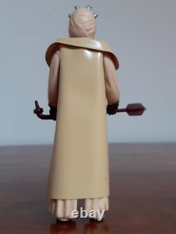 Vintage Star Wars Figure Sand People Tusken Raider Hollow Cheeks Recard 65 Back