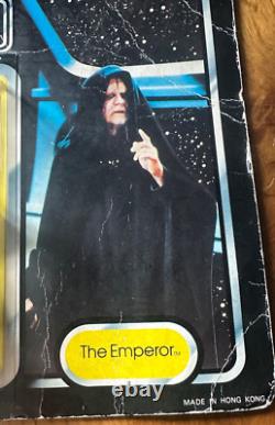 Vintage Star Wars Figure The Emperor Tri Logo Carded Unpunched