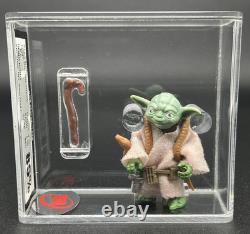 Vintage Star Wars Figure Yoda'Brown Snake' Hong Kong Short Pour UKG 85%/90/90