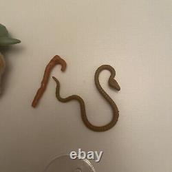 Vintage Star Wars Figure Yoda With Brown Snake With Original Stick And Belt