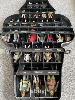 Vintage Star Wars Figures Darth Vader carry case full with Figures X31