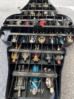 Vintage Star Wars Figures Darth Vader carry case full with Figures X31