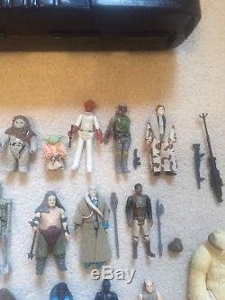 Vintage Star Wars Figures Job Lot All Original Guns Last 17 No Reproduction