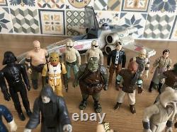 Vintage Star Wars Figures Job Lot Bundle USED CONDITION 1977-1995 Plus Xwing