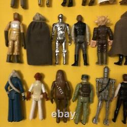 Vintage Star Wars Figures Lot. 27 in total. Accessories all original. No Repro
