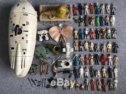 Vintage Star Wars Figures x56 And Vehicles Job Lot