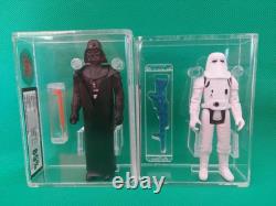 Vintage Star Wars Glasslite Brazil Darth Vader Ukg85 & Hoth Stormtrooper Ukg 65