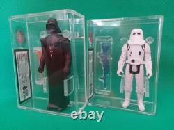 Vintage Star Wars Glasslite Brazil Darth Vader Ukg85 & Hoth Stormtrooper Ukg 65