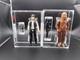 Vintage Star Wars Glasslite Brazil Han Solo & Chewbacca Ukg 80