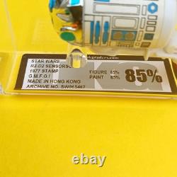 Vintage Star Wars Graded R2-D2 Sensorscope 1977 HK 85 (85/85) Laser Cut Not AFA