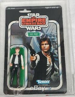 Vintage Star Wars Han Solo AFA 85 Empire Strikes Back 31 back A card RARE