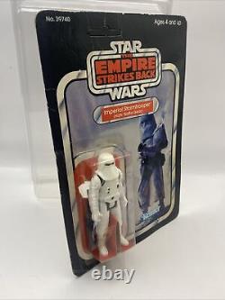 Vintage Star Wars Hoth Stormtrooper ESB Kenner 31 back MOC Unpunched POP CUT OUT