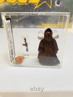 Vintage Star Wars Jawa Rare Orange Stitch Graded 90% Gold Ukg