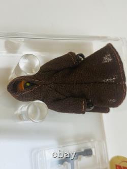 Vintage Star Wars Jawa Rare Orange Stitch Graded 90% Gold Ukg